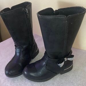 Black Knee- High Boots Girls